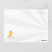 T Rex Hates Gym Class Dinosaur Funny Briefkaart (Achterkant)