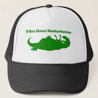 T-rex Hates Masturbation Trucker Hat Trucker Pet