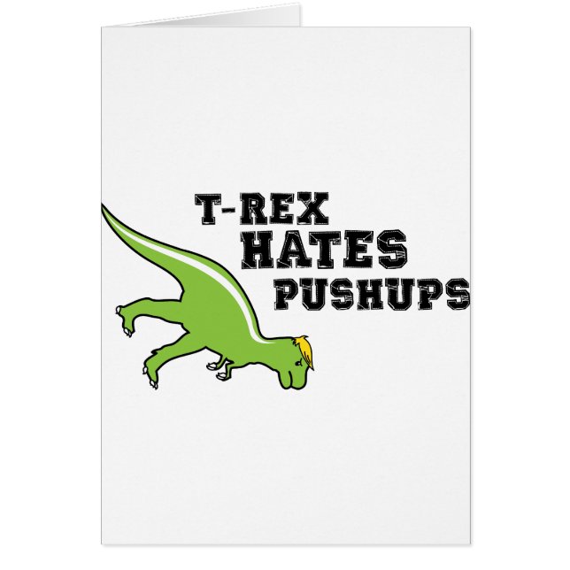 T-rex Hates Pushups (Voorkant)