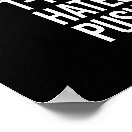 T-Rex Hates Pushups - Humor voor training -.png Poster (Hoek)