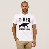 T-REX HATES PUSHUPS! T-shirts (Voorkant volledig)