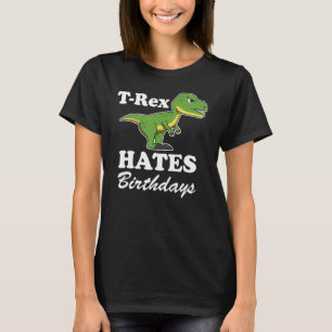 T Rex Hates Quote Arms Dino Trex T-shirt