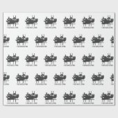 T-rex hates tillen - Kies achtergrondkleur Cadeaupapier (Vlak)