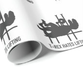 T-rex hates tillen - Kies achtergrondkleur Cadeaupapier (Rol Hoek)