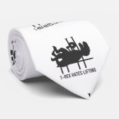 T-rex hates tillen - Kies achtergrondkleur Stropdas (Opgerold)