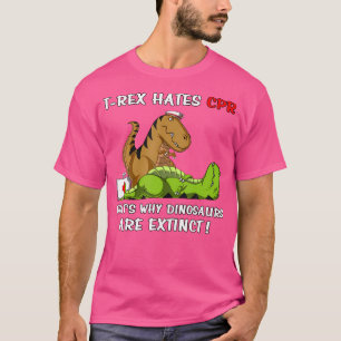T-Rex heeft een hekel aan reanimatie, daarom zijn T-shirt