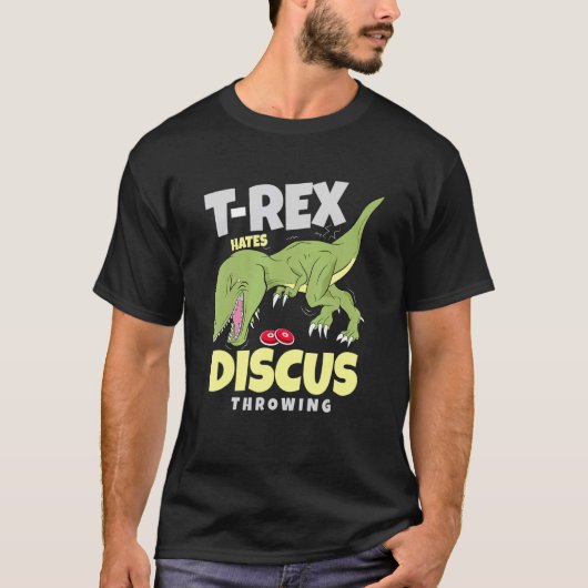 T Rex heft de verspreiding van het draaiende spoor T-shirt (Voorkant)