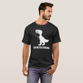 T-Rex heft donkere T-shirt omheining (Voorkant volledig)