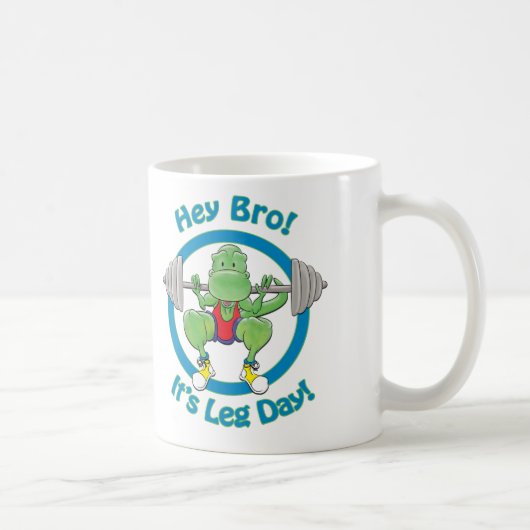 T-Rex. Hey Bro! Het is Beenendag! Koffiemok (Rechts)