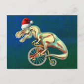 T-Rex Hipster Christmas Briefkaart (Voorkant)