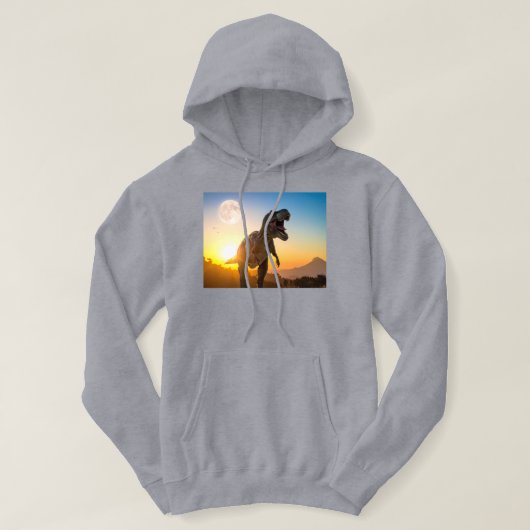 T-Rex Hoodie – Brullende Dinosaurus (Design voorkant)