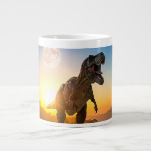 T-Rex Hoodie – Brullende Dinosaurus Grote Koffiekop