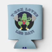 T-Rex houdt van beendag Blikjeskoeler (Achterkant)