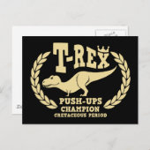 T-Rex houdt van Duw-Ups Briefkaart (Voorkant / Achterkant)