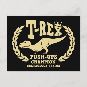 T-Rex houdt van Duw-Ups Briefkaart