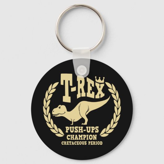 T-Rex houdt van Duw-Ups Sleutelhanger (Voorkant)