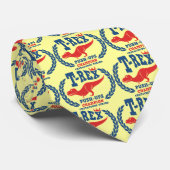 T-Rex houdt van Duw-Ups Stropdas (Opgerold)