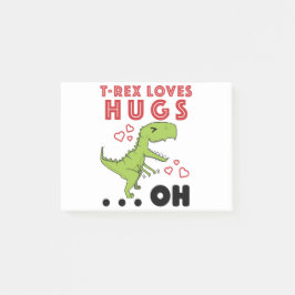T-Rex houdt van Hugs Funny TRex Short Arms Meme Post-it® Notes
