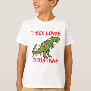T-Rex houdt van Kerstmis T-shirt