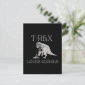 T-Rex houdt van koekjes Briefkaart (Staand voorkant)