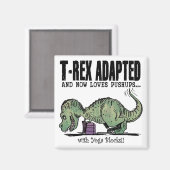 T-Rex houdt van Pushups Magneet (Voorkant / Achterkant)