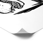 T-Rex houdt van Pushups Poster (Hoek)