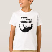 T-Rex houdt van Tickles! T-shirt (Voorkant)