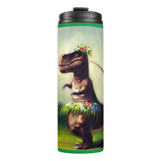 T Rex Hula Dancer Thermosbeker (Voorkant)