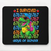 T-rex I Survived 67 Days Of School Six Seven Meme Muismat (Voorkant)