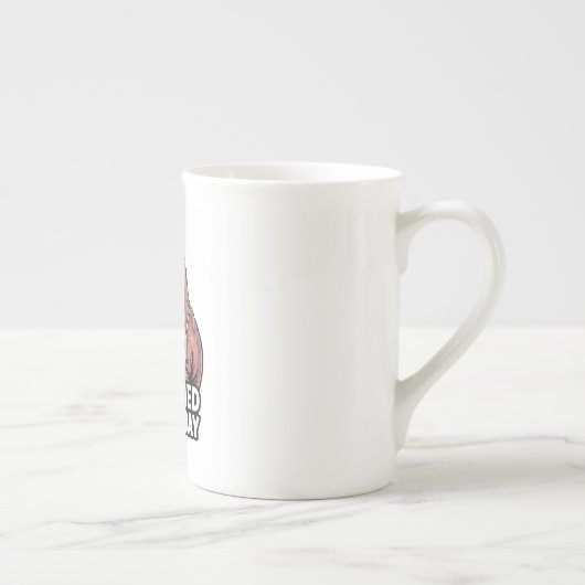 T-Rex I Survived Turkey Day Chef Porselein Kop (Rechts)