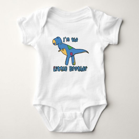 T-Rex Ik ben de Kleine Broer Kleding Romper (Voorkant)