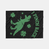 T-rex Ik Sla Kont Grappige St. Patrick's Dag Ik Kn Fleece Deken (Voorkant (Horizontaal))