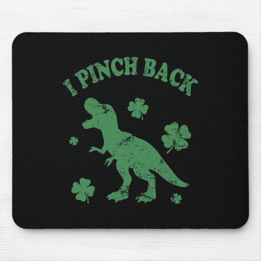T-rex Ik Sla Kont Grappige St. Patrick's Dag Ik Kn Muismat (Voorkant)