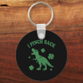 T-rex Ik Sla Kont Grappige St. Patrick's Dag Ik Kn Sleutelhanger (Voorkant)