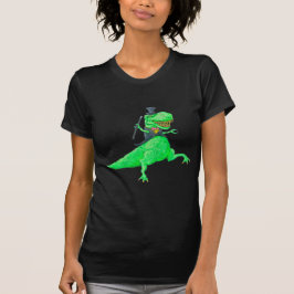 T-Rex in bovenste hoogte en trappen T-shirt