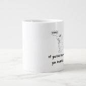 T-Rex is niet blij Grote Koffiekop (Voorkant)