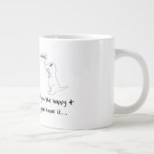 T-Rex is niet blij Grote Koffiekop (Rechts)