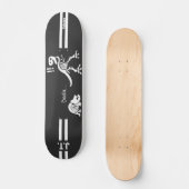 T-REX is surprised by triceratops baby Persoonlijk Skateboard (Voorkant)