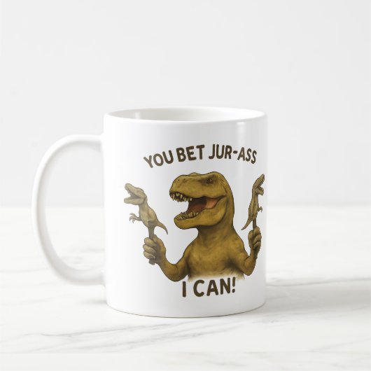 T-Rex jij wedt zo goed als ik kan Koffiemok (Links)