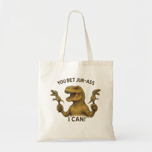 T-Rex jij wedt zo goed als ik kan Tote Bag (Voorkant)
