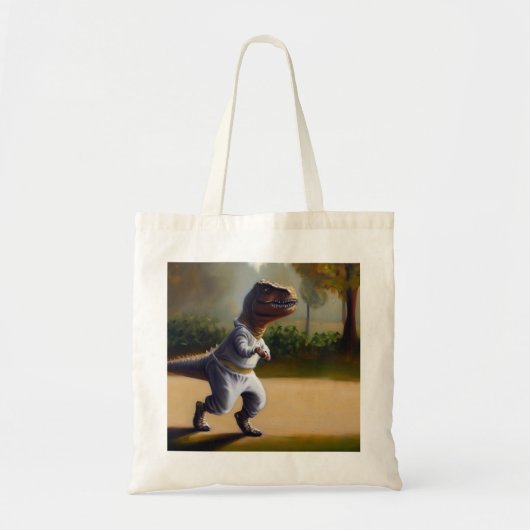T Rex Jogging Tote Bag (Voorkant)
