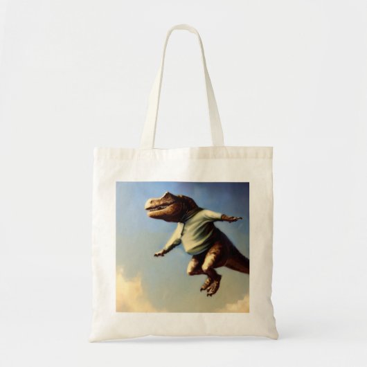 T Rex Jumping Tote Bag (Voorkant)