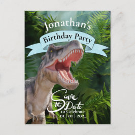 T Rex, Jurassic World, Jungle Gelukkig Verjaardag Briefkaart
