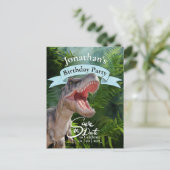 T Rex, Jurassic World, Jungle Gelukkig Verjaardag Briefkaart (Staand voorkant)