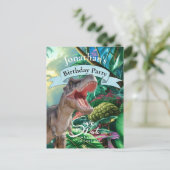 T Rex, Jurassic World, Verjaardag Briefkaart (Staand voorkant)