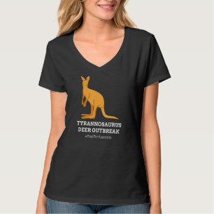 T Rex Kangaroo Tyrannosaurus Deer Australia Humor T-shirt