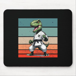 T.rex Karate Gi Zwarte Riemen Felle Machtige Stanc Muismat