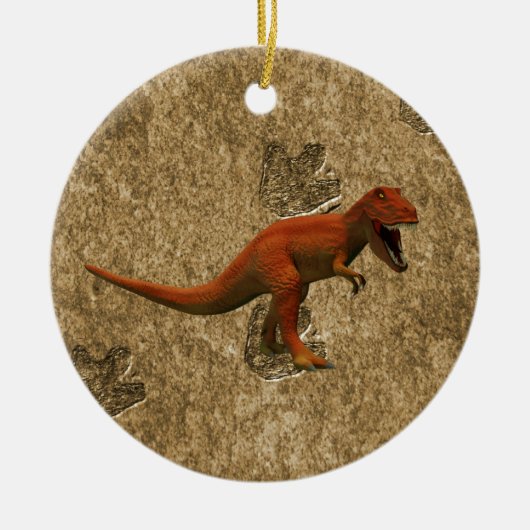 T Rex Keramisch Ornament (Voorkant)