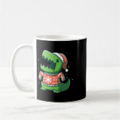 T-rex Kerst Fun Dinosaur Ugly Saurus Koffiemok (Links)
