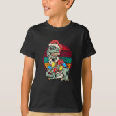 t-rex kerstboom t-shirt (Voorkant)
